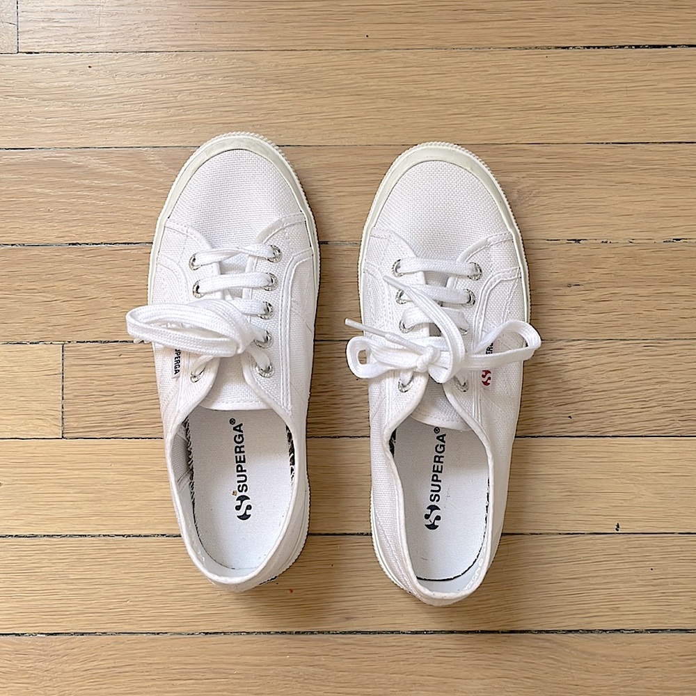 White Superga Sneakers Like New Size 38
